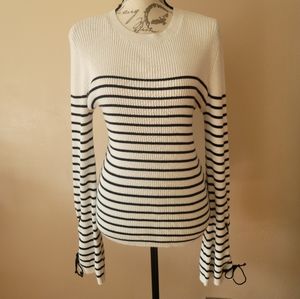 NWOT philosophy b&w sweater size L